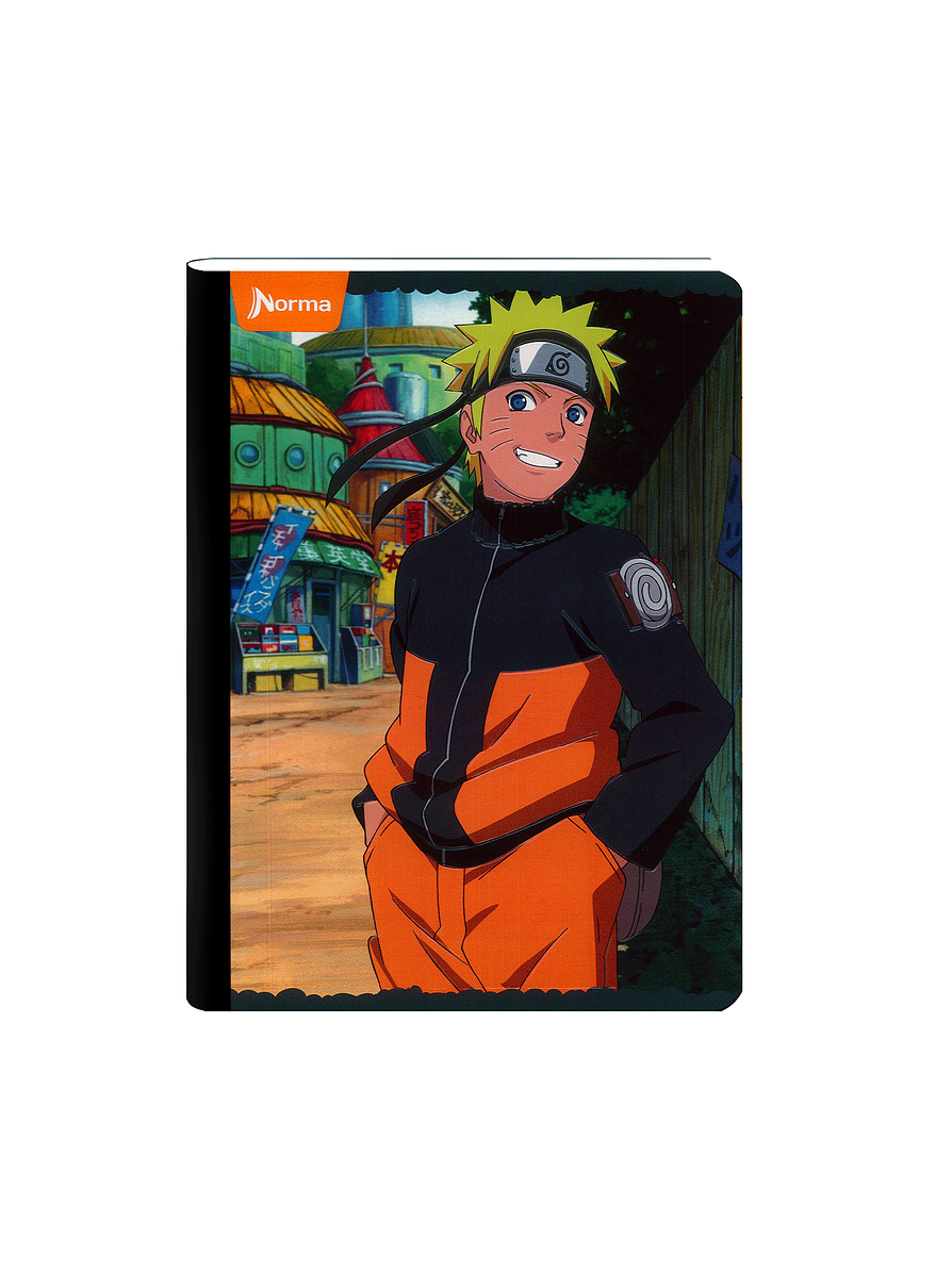 Cuaderno Cosido Naruto 50 Hojas Cuadros  1