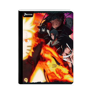 Cuaderno Cosido Naruto 50 Hojas Cuadros 