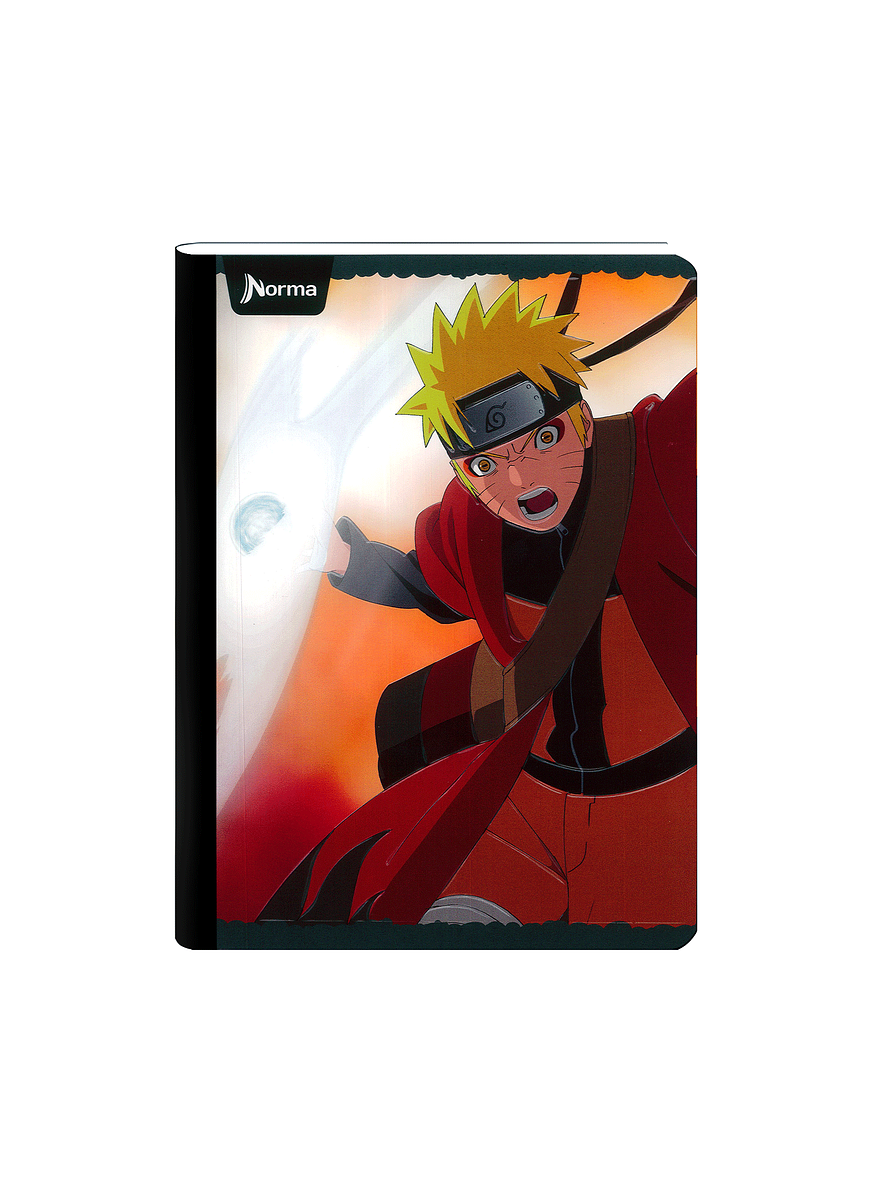 Cuaderno Cosido Naruto 50 Hojas Cuadros  3