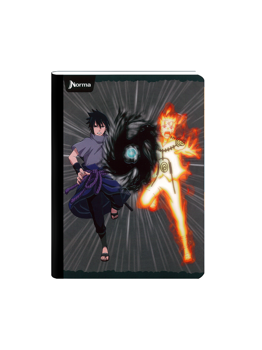 Cuaderno Cosido Naruto 50 Hojas Cuadros  4