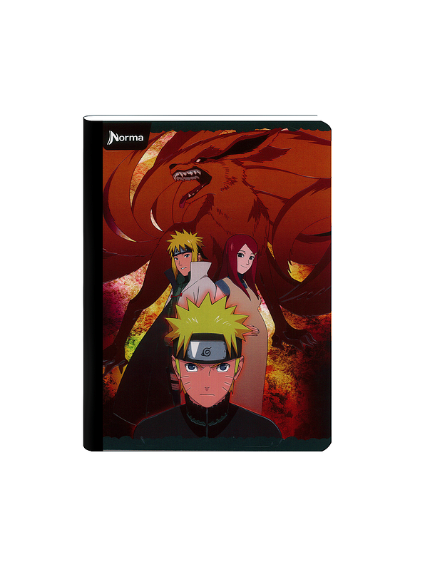 Cuaderno Cosido Naruto 50 Hojas Cuadros  9