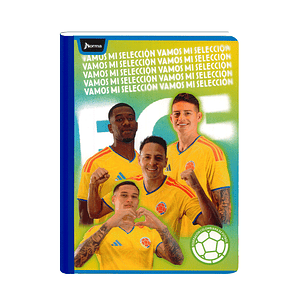 Cuaderno Cosido Norma Seleccion Colombia 100 Hojas Lineas