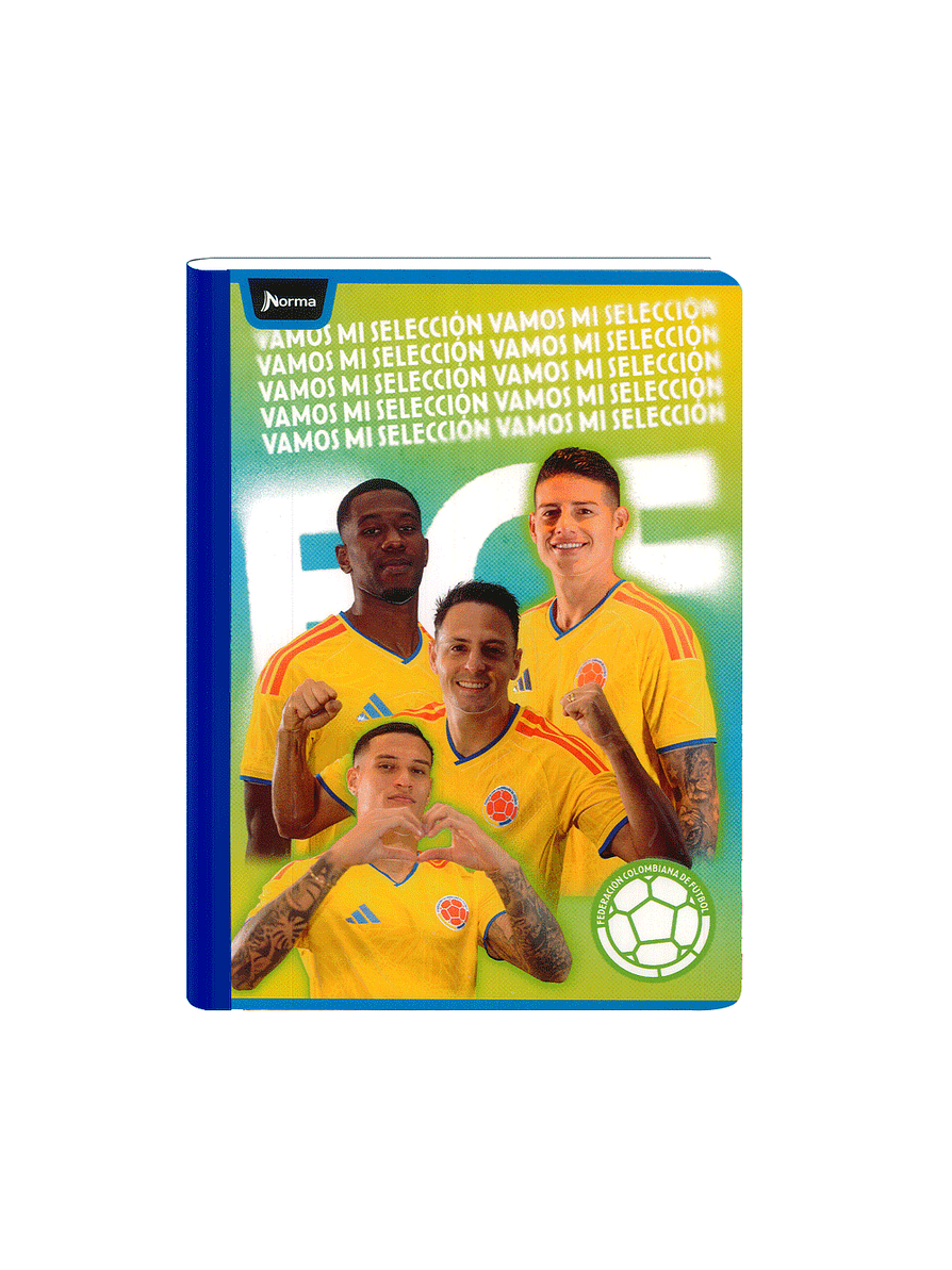 Cuaderno Cosido Norma Seleccion Colombia 100 Hojas Lineas 2