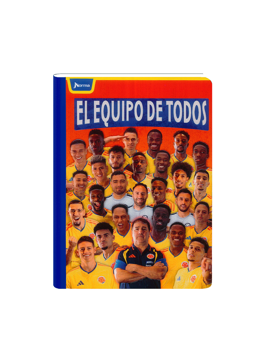 Cuaderno Cosido Norma Seleccion Colombia 100 Hojas Lineas 6