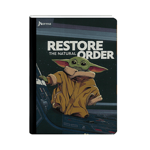 Cuaderno Cosido The Mandalorian 100 Hojas Cuadros 