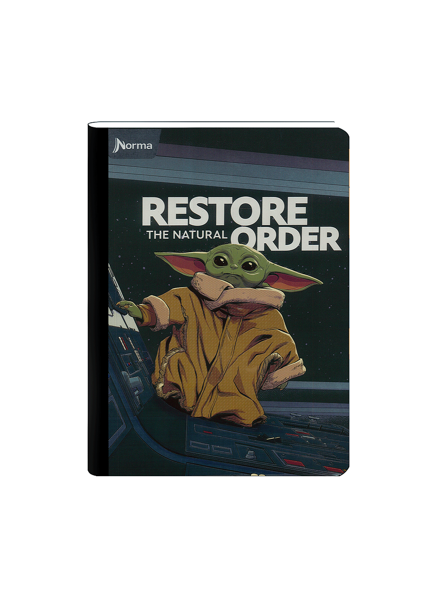 Cuaderno Cosido The Mandalorian 100 Hojas Cuadros  1