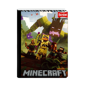 Cuaderno Cosido Minecraft 50 Hojas Cuadros 