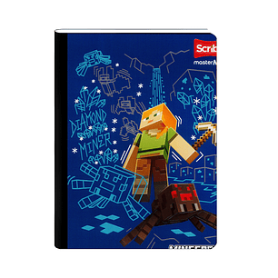 Cuaderno Cosido Minecraft 50 Hojas Cuadros 