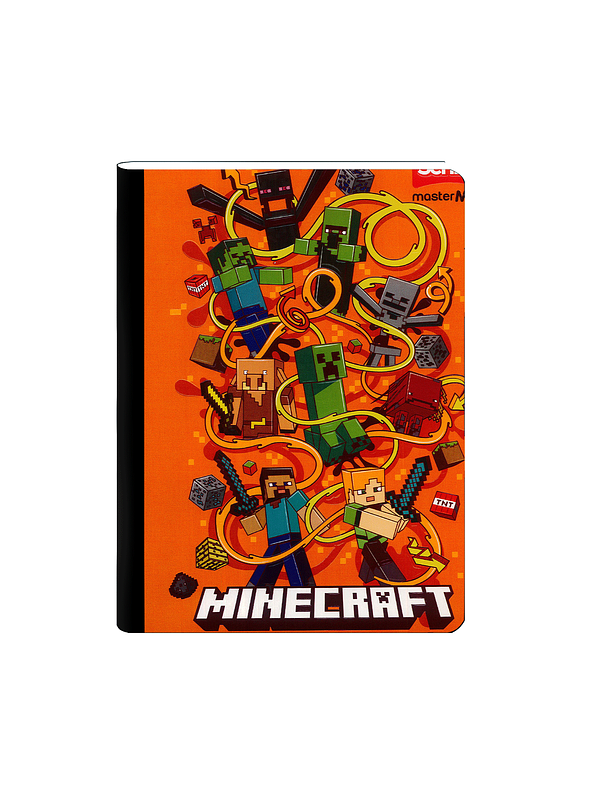 Cuaderno Cosido Minecraft 50 Hojas Cuadros  3