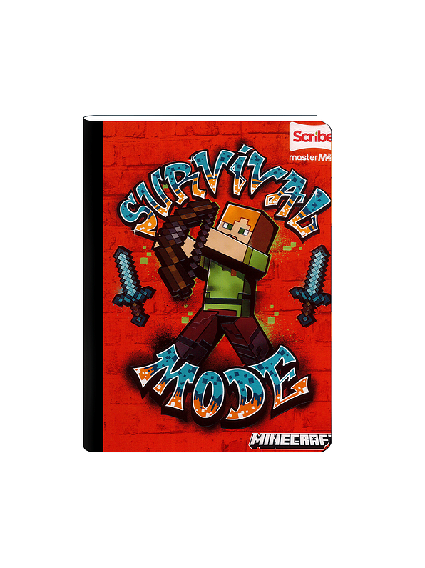 Cuaderno Cosido Minecraft 50 Hojas Cuadros  5