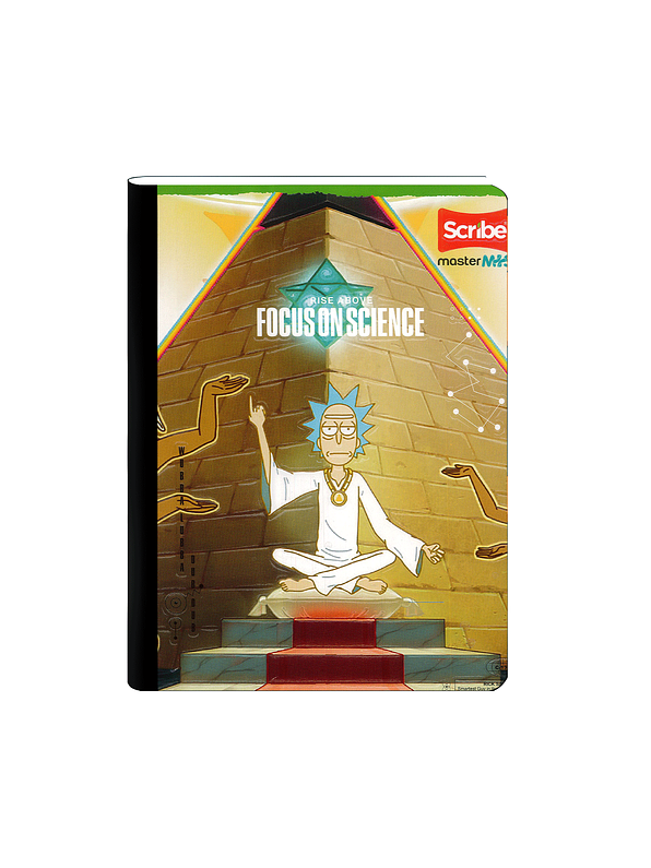 Cuaderno Cosido Scribe Ricky and Morty 100 Hojas Doble Linea 5