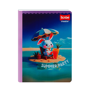 Cuaderno Cosido Master Mas Femenino 100 Hojas Cuadros