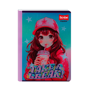 Cuaderno Cosido Master Mas Femenino 100 Hojas Cuadros