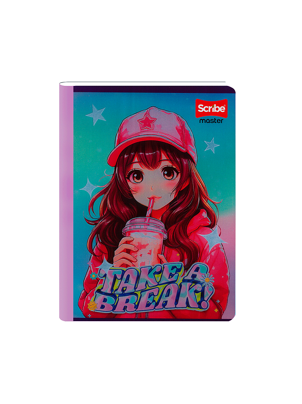 Cuaderno Cosido Master Mas Femenino 100 Hojas Cuadros 2