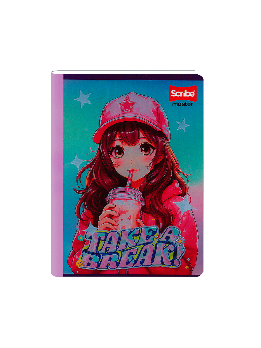 Cuaderno Cosido Master Mas Femenino 100 Hojas Cuadros 2