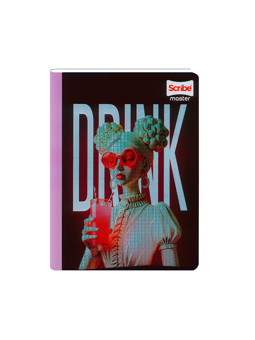 Cuaderno Cosido Master Mas Femenino 100 Hojas Cuadros 6