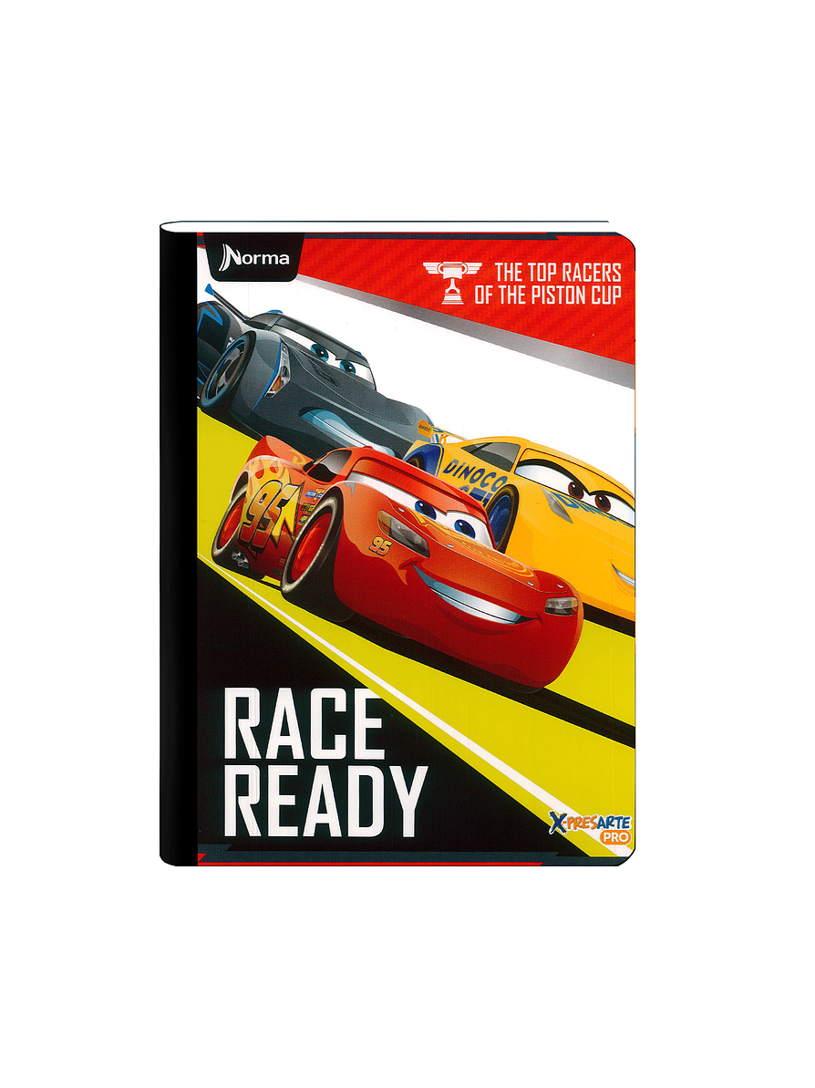 Cuaderno Cosido Norma Cars 50 Hojas Cuadros 2