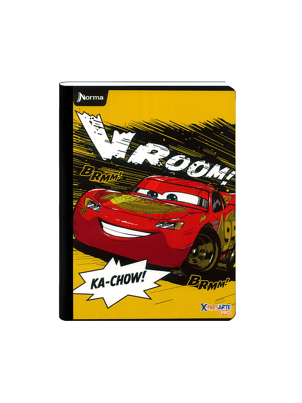 Cuaderno Cosido Norma Cars 50 Hojas Cuadros 1