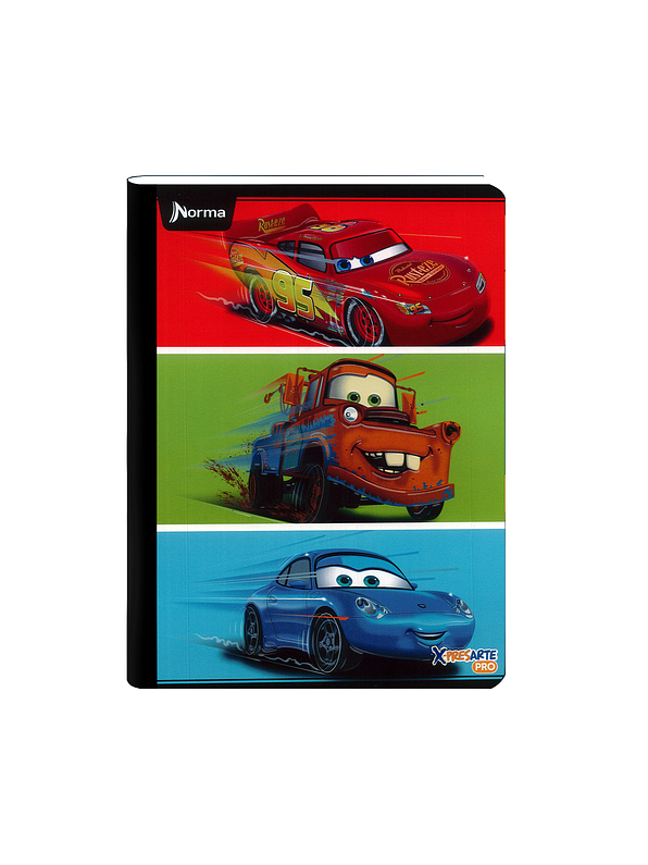 Cuaderno Cosido Norma Cars 50 Hojas Cuadros 4