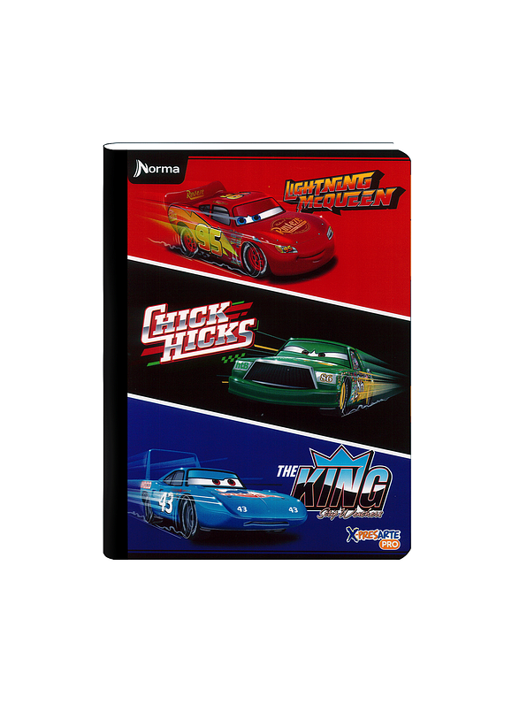 Cuaderno Cosido Norma Cars 50 Hojas Cuadros 5