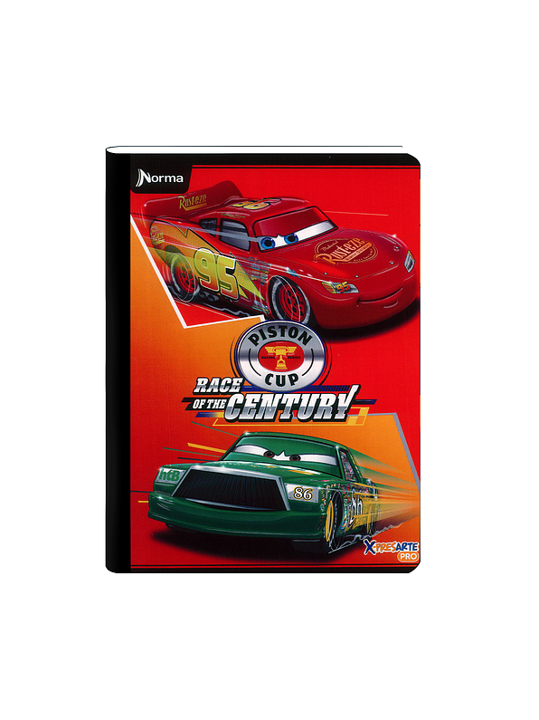 Cuaderno Cosido Norma Cars 50 Hojas Cuadros 10