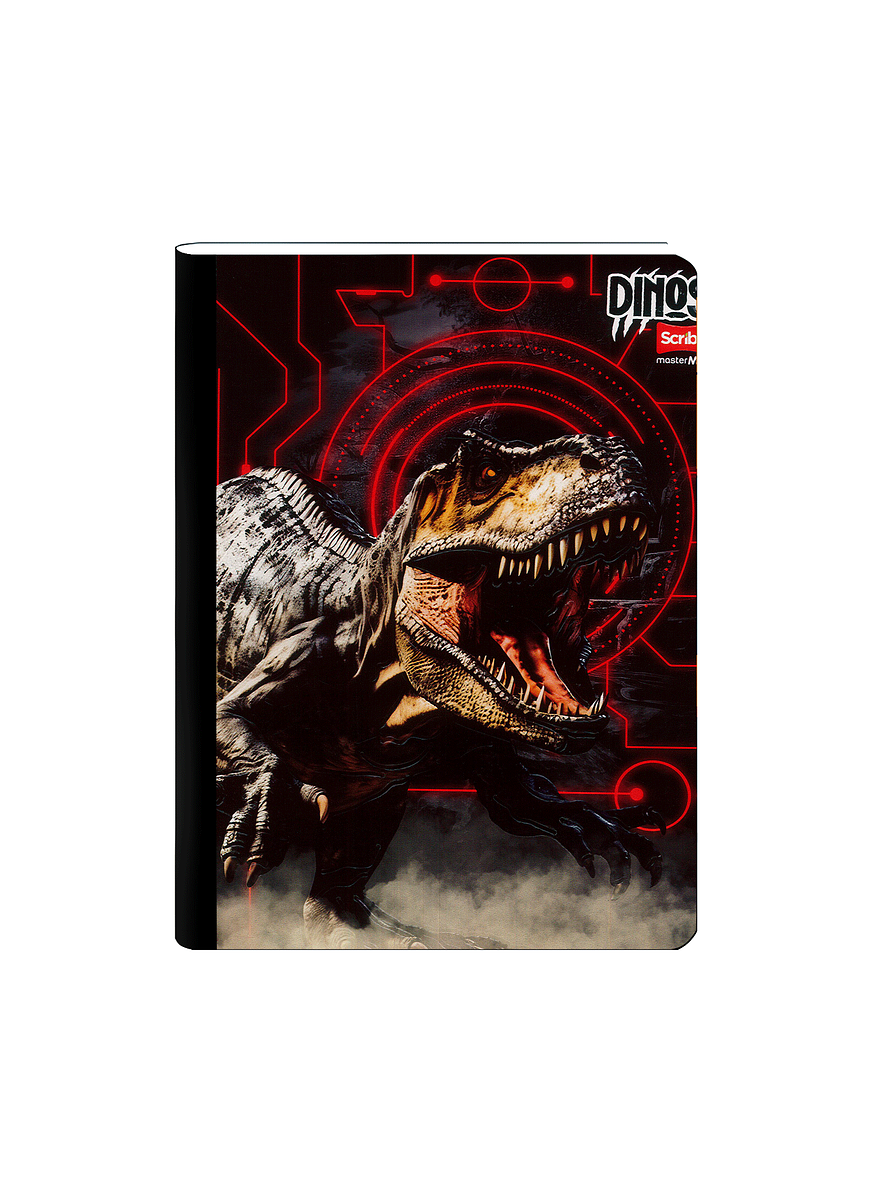 Cuaderno Cosido Scribe Dinos 100 Hojas Cuadros 2