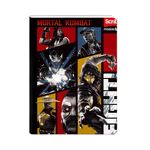 Cuaderno Cosido Scribe Mortal Kombat 50 Hojas Cuadros