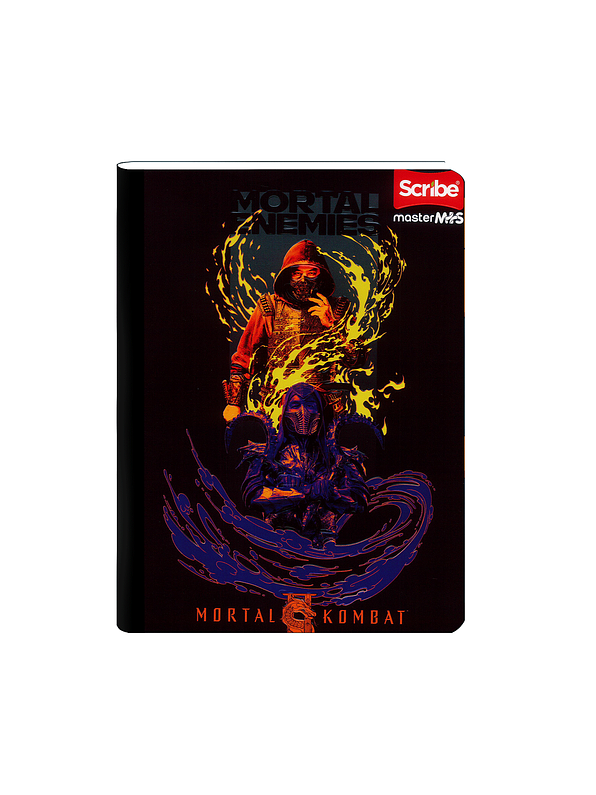 Cuaderno Cosido Scribe Mortal Kombat 50 Hojas Cuadros 2