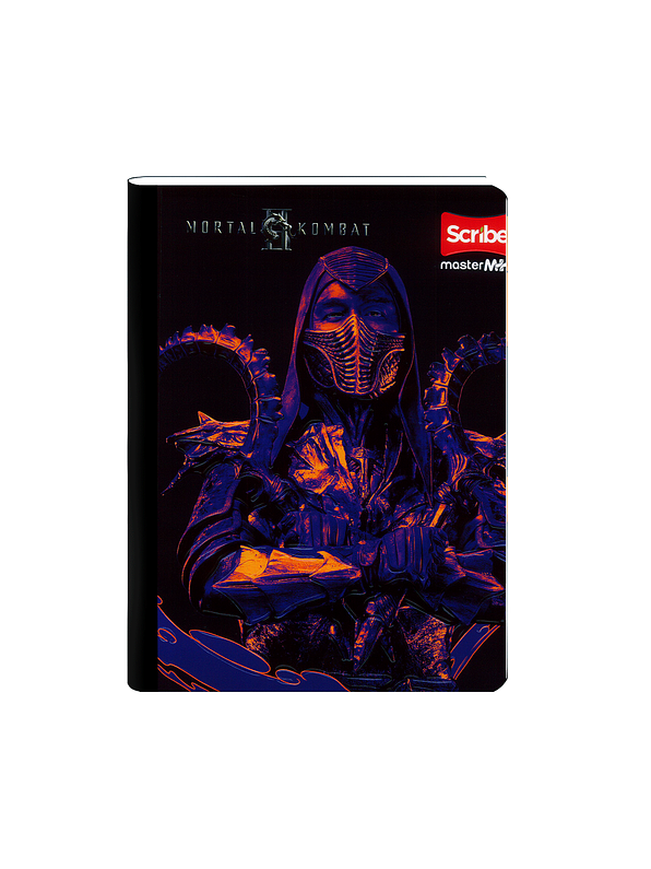 Cuaderno Cosido Scribe Mortal Kombat 50 Hojas Cuadros 3