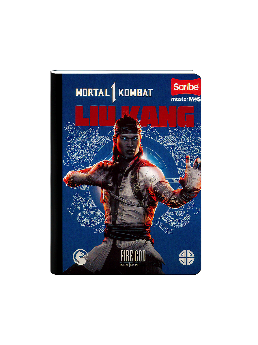 Cuaderno Cosido Scribe Mortal Kombat 50 Hojas Cuadros 4