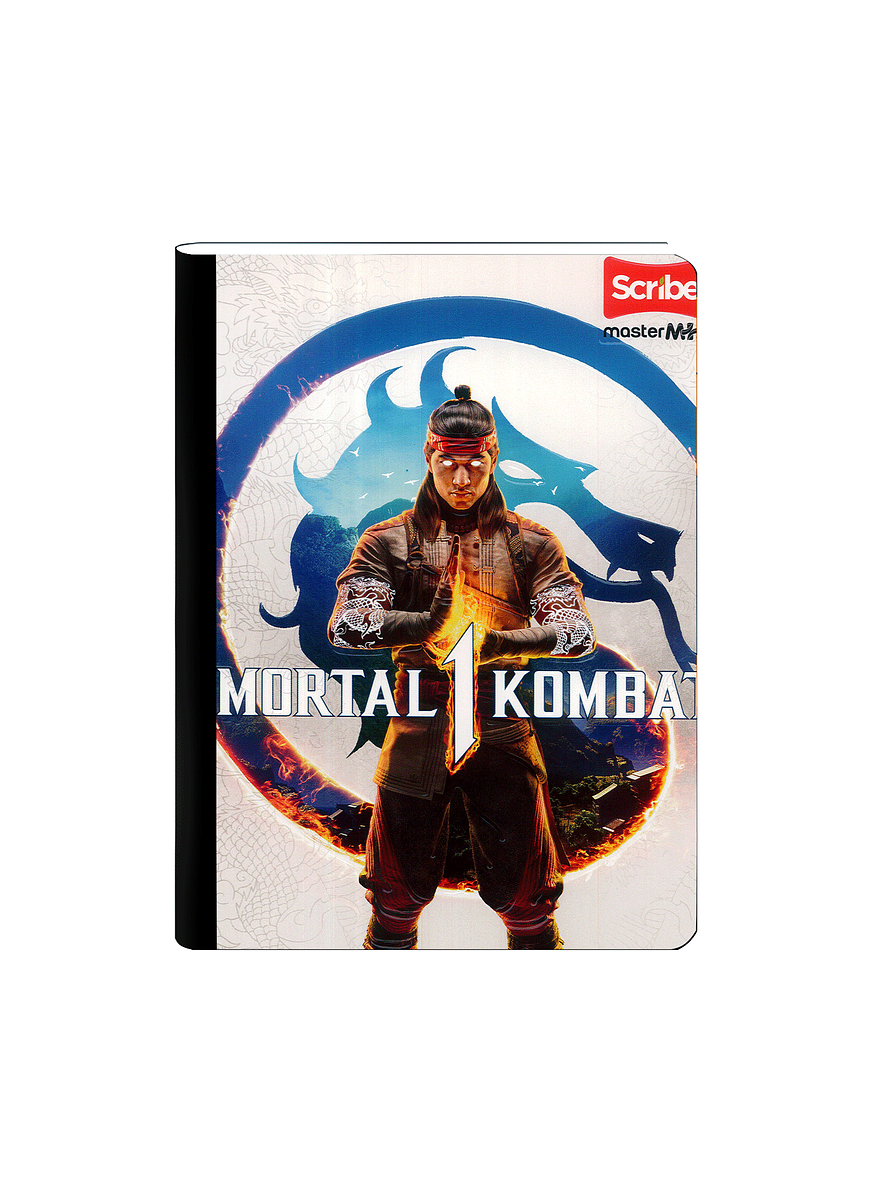 Cuaderno Cosido Scribe Mortal Kombat 50 Hojas Cuadros 5