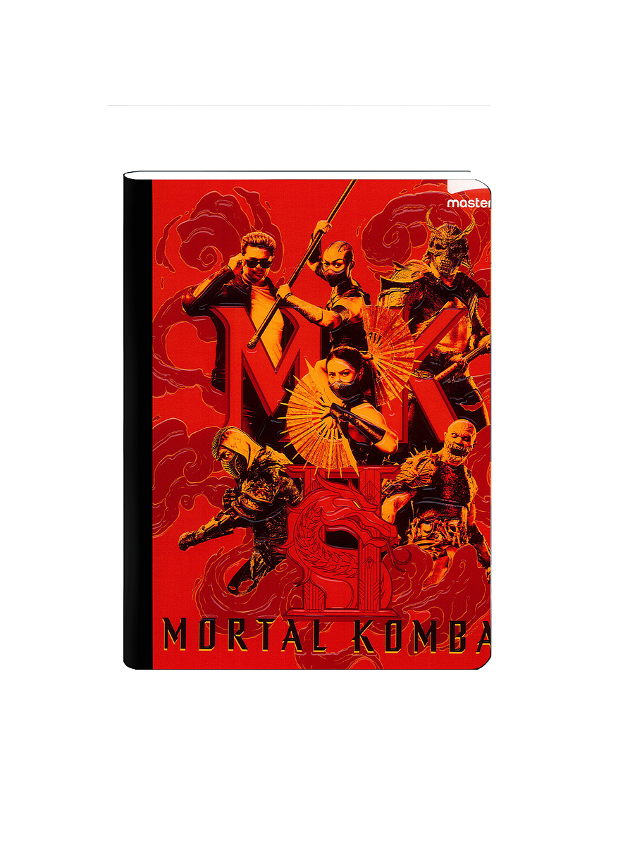 Cuaderno Cosido Scribe Mortal Kombat 50 Hojas Cuadros 6