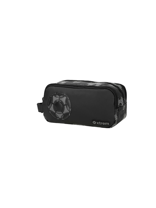 Cartuchera Xtrem University Negra Fútbol  2