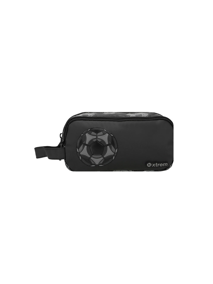 Cartuchera Xtrem University Negra Fútbol  1