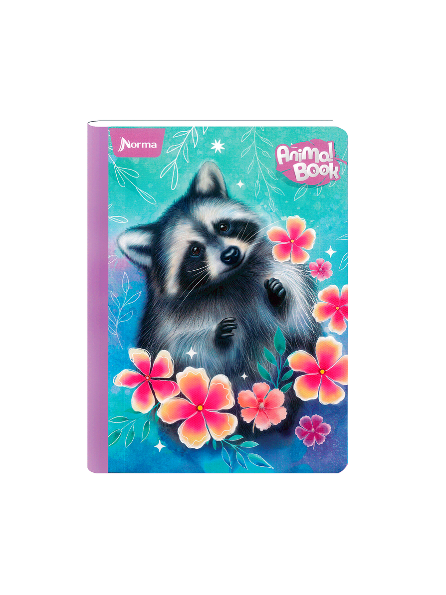 Cuaderno Cosido Norma Animal Book 100 Hojas Cuadros  1