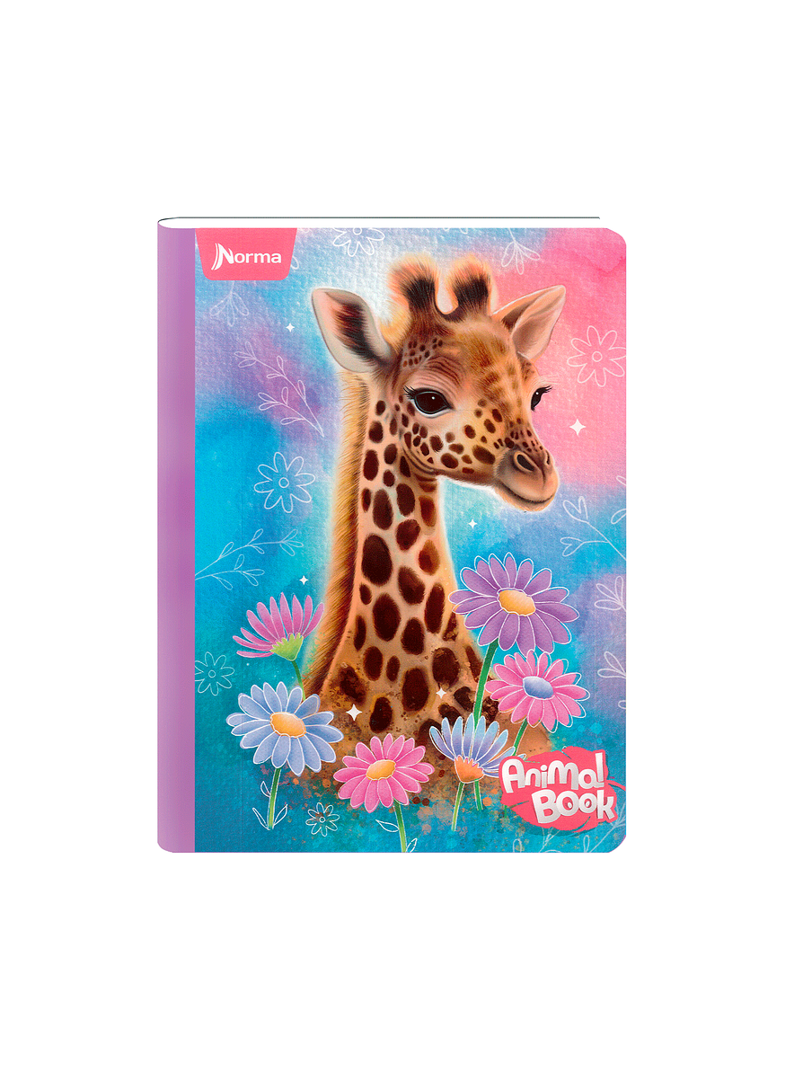 Cuaderno Cosido Norma Animal Book 100 Hojas Cuadros  3