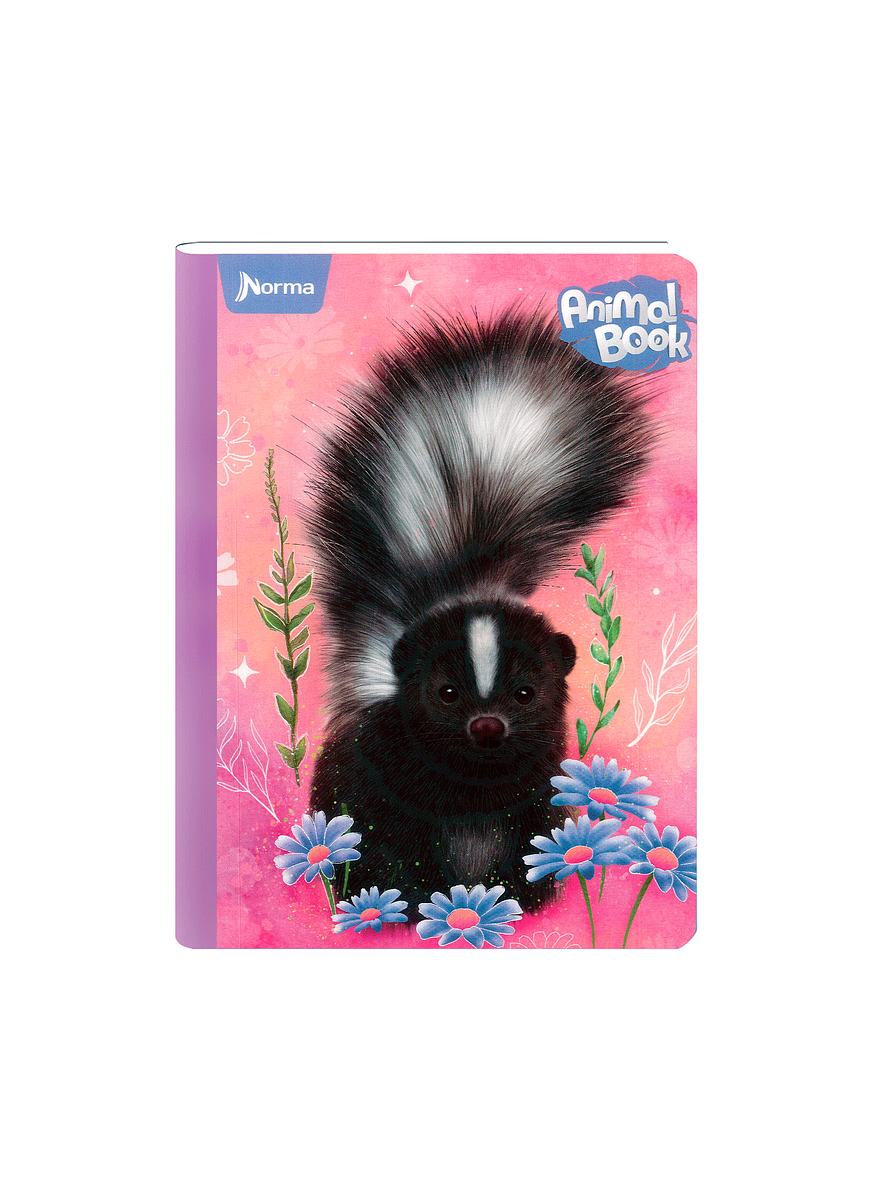 Cuaderno Cosido Norma Animal Book 100 Hojas Cuadros  4