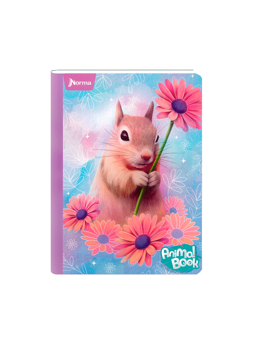 Cuaderno Cosido Norma Animal Book 100 Hojas Cuadros  7