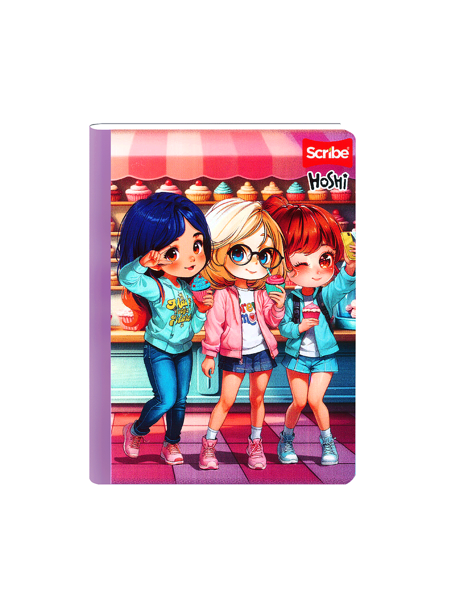 Cuaderno Cosido Scribe Hoshi 50 Hojas Lineas 4