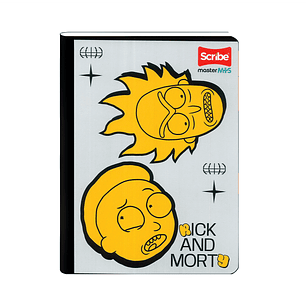 Cuaderno Cosido Rick And Morty 50 Hojas Cuadros 