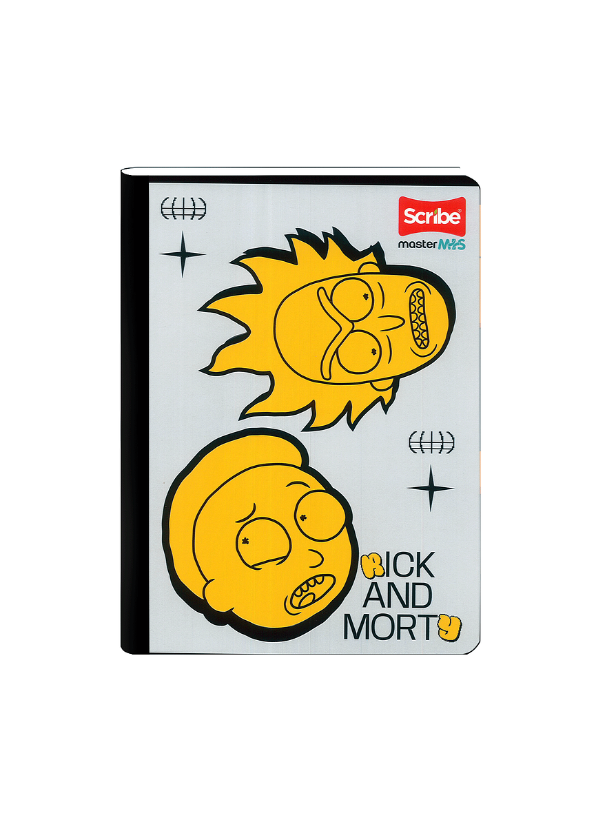 Cuaderno Cosido Rick And Morty 50 Hojas Cuadros  1