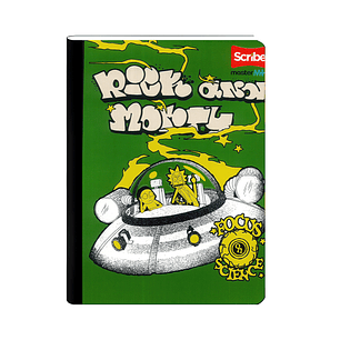 Cuaderno Cosido Rick And Morty 50 Hojas Cuadros 
