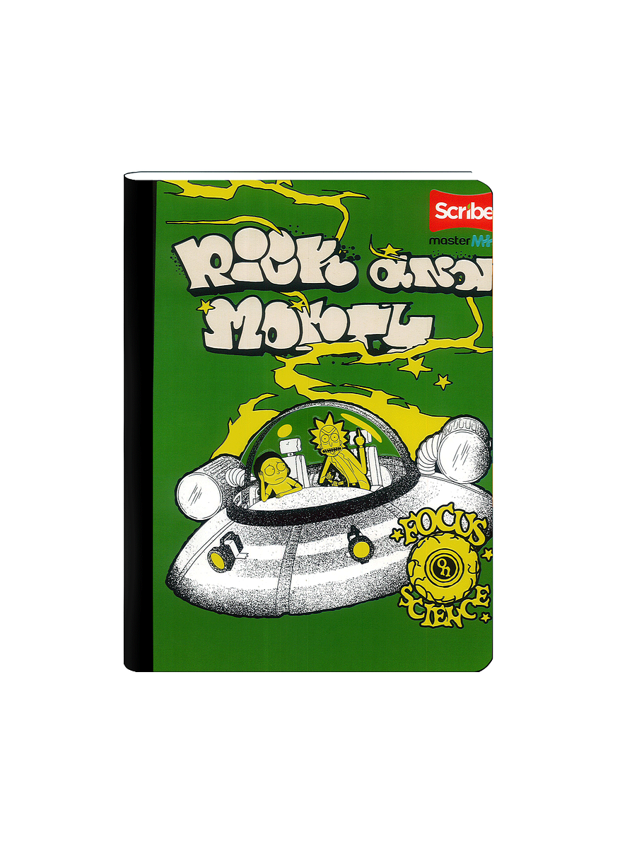 Cuaderno Cosido Rick And Morty 50 Hojas Cuadros  2