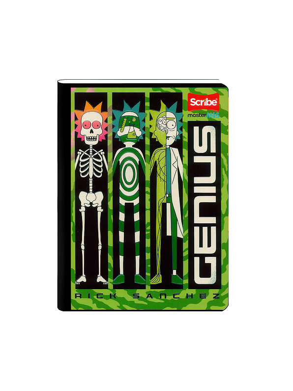 Cuaderno Cosido Rick And Morty 50 Hojas Cuadros  4