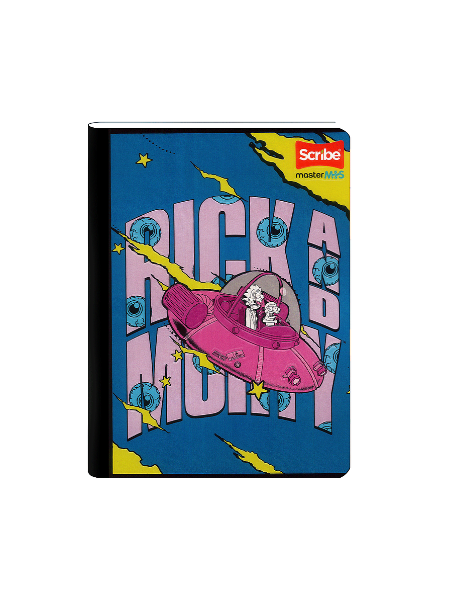 Cuaderno Cosido Rick And Morty 50 Hojas Cuadros  5