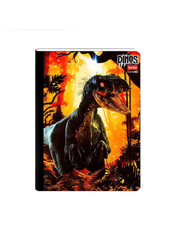 Cuaderno Cosido Dinos 50 Hojas Cuadros 1