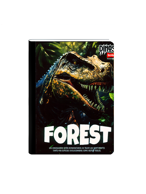 Cuaderno Cosido Dinos 50 Hojas Cuadros 4