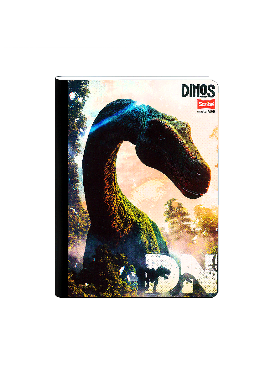 Cuaderno Cosido Dinos 50 Hojas Cuadros 7