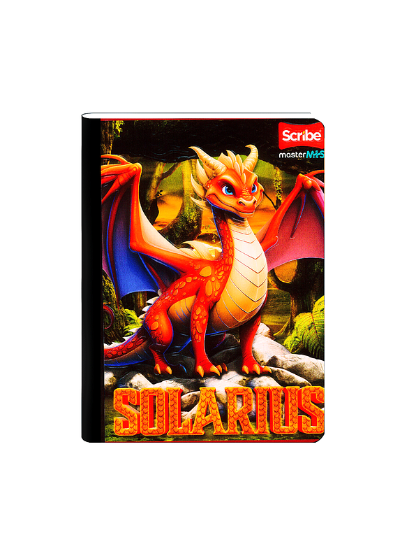 Cuaderno Cosido Scribe Dragones 50 Hojas Cuadros 4