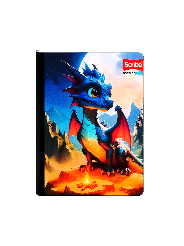 Cuaderno Cosido Scribe Dragones 50 Hojas Cuadros 6